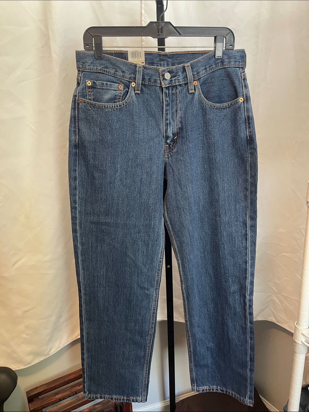 Levi's Women’s Straight Leg Jeans - Dark Blue Denim